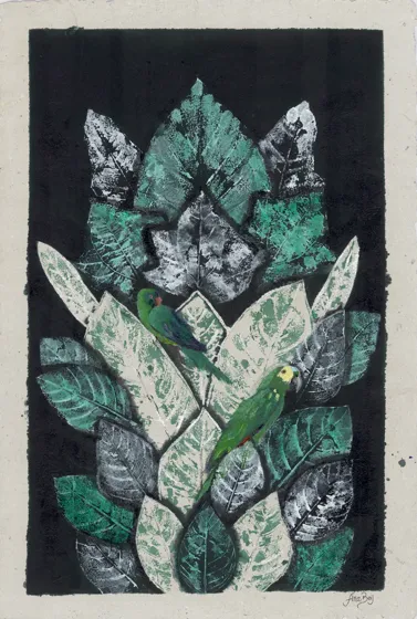 Green Birds, by Ana Beij