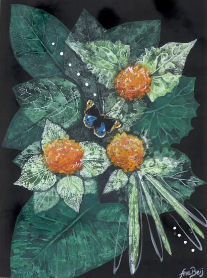 Marigold and Butterfly, by Ana Beij